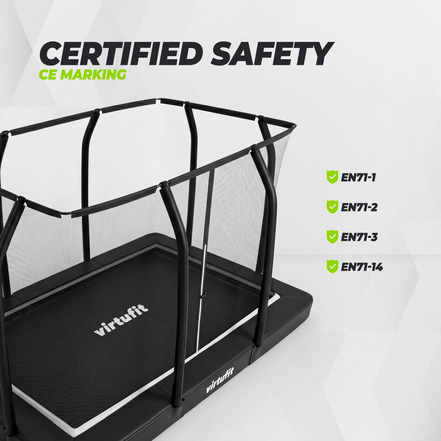 VirtuFit Trampoline Premium Inground 183 x 274 cm