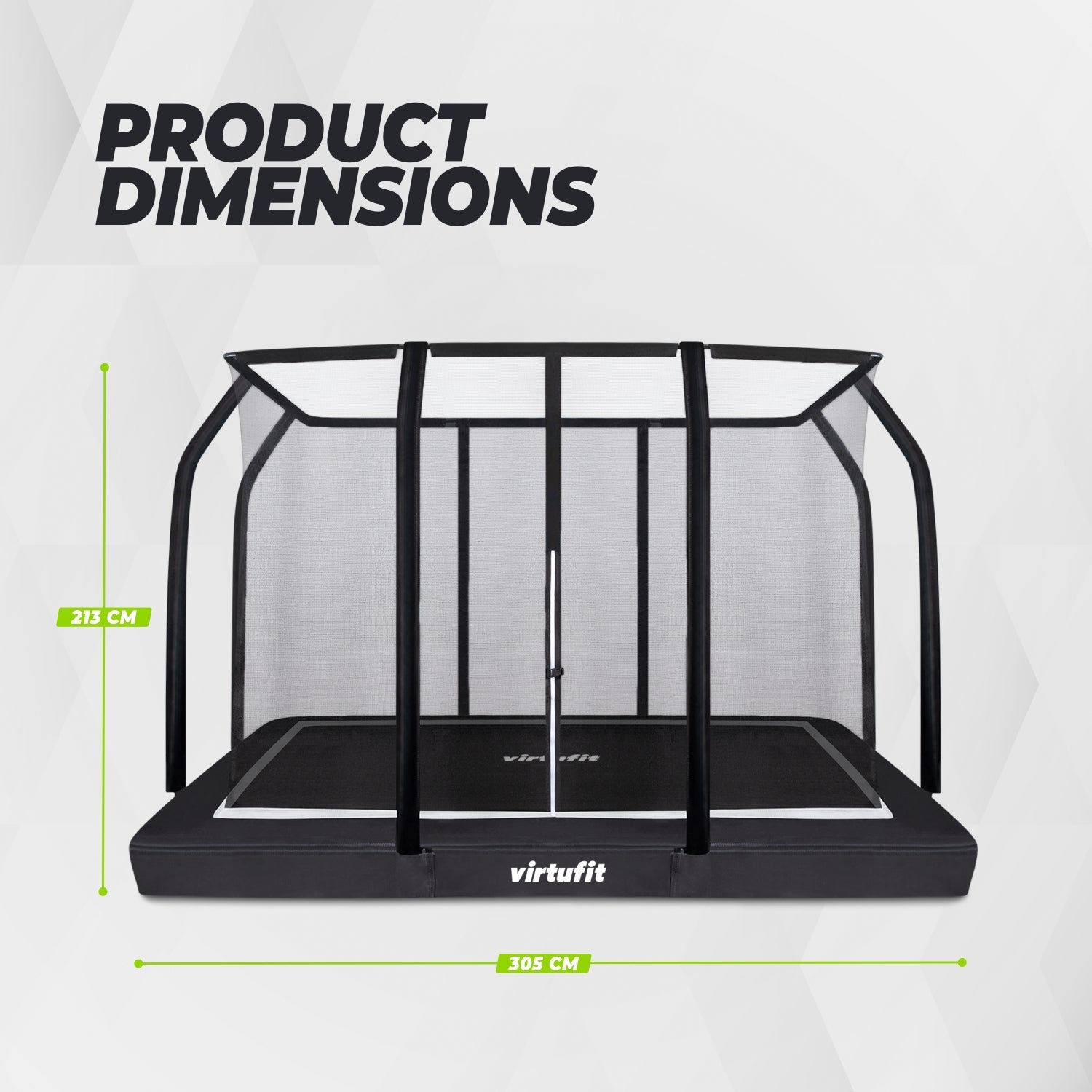 VirtuFit Trampoline Premium Inground 213 x 305 cm