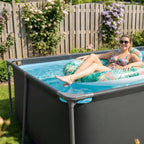 VirtuFit Rectangular Swimming Pool - Anthracite - 260 x 180 x 66 cm