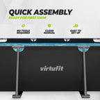VirtuFit Rectangular Pool - 300 x 210 x 66 cm - Anthracite - Includes Filter Pump