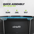 VirtuFit Round Pool - Ø244 x 76 cm - Anthracite - Includes Filter Pump