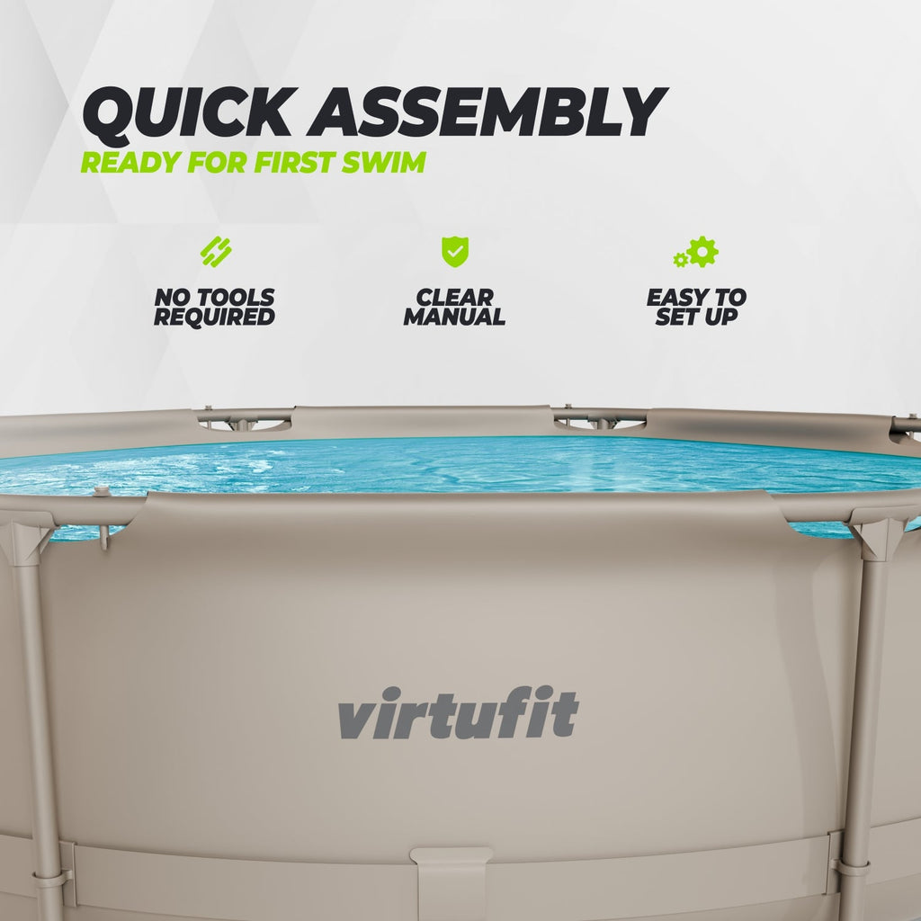 VirtuFit Round Pool - Ø305 x 76 cm - Beige