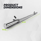 VirtuFit Barbell bar - 200 cm - Spring collars - 30 mm