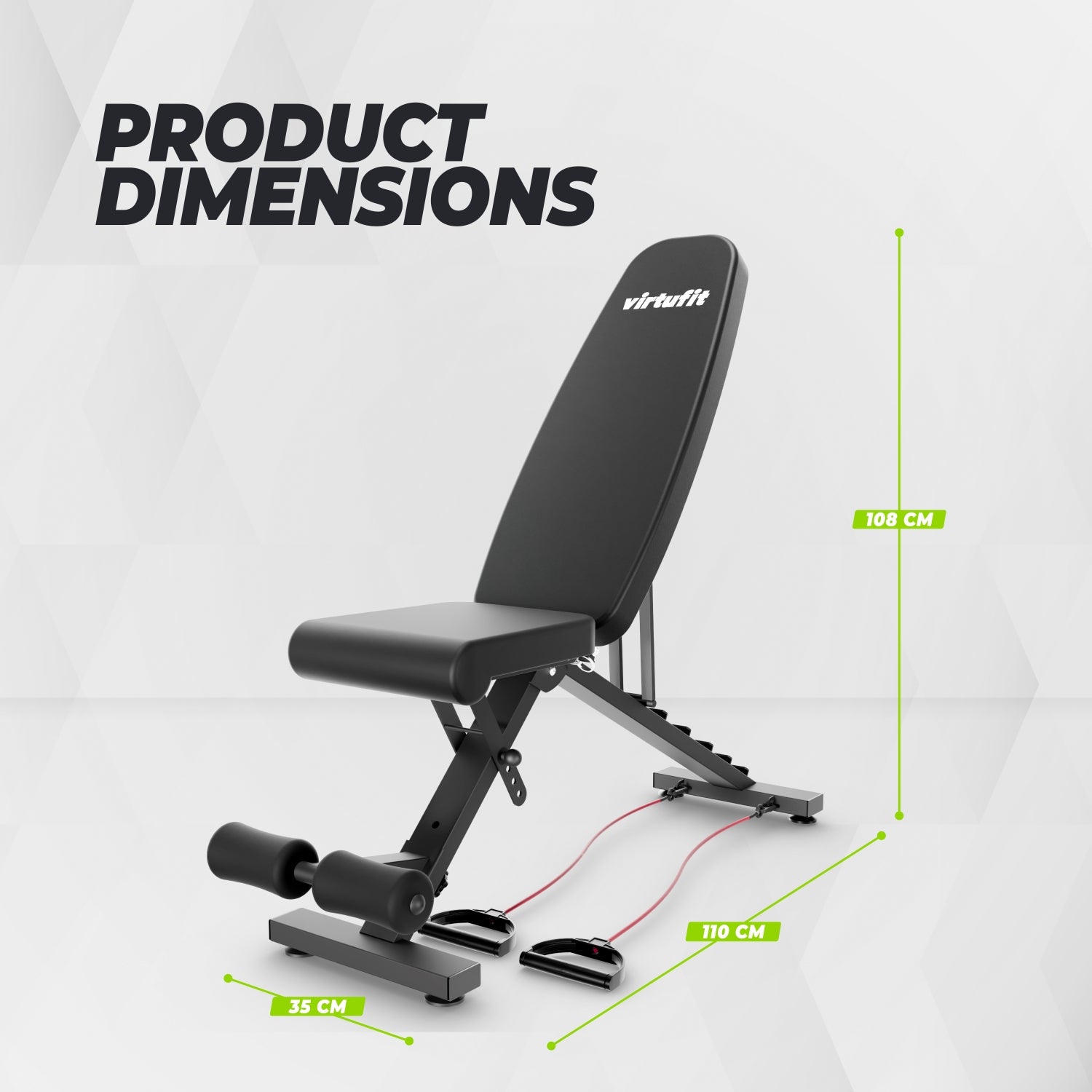 VirtuFit Foldable Adjustable Fitnessbench FB100