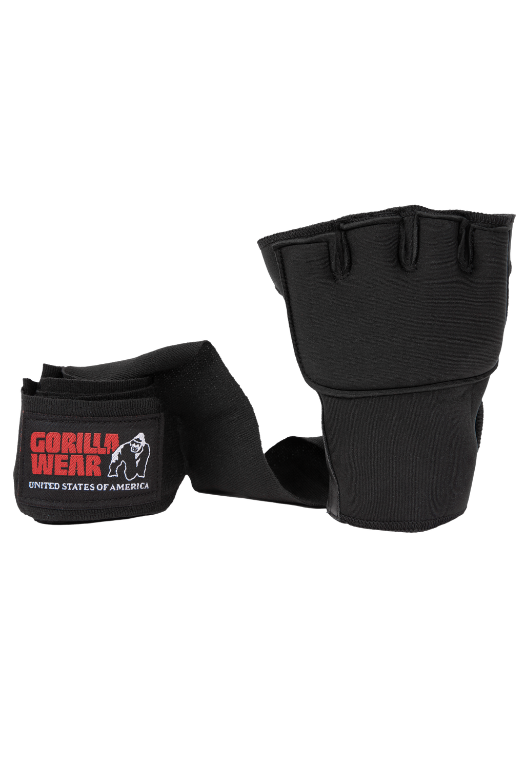Gorilla Wear Gel Gloves with Cover - Black/White