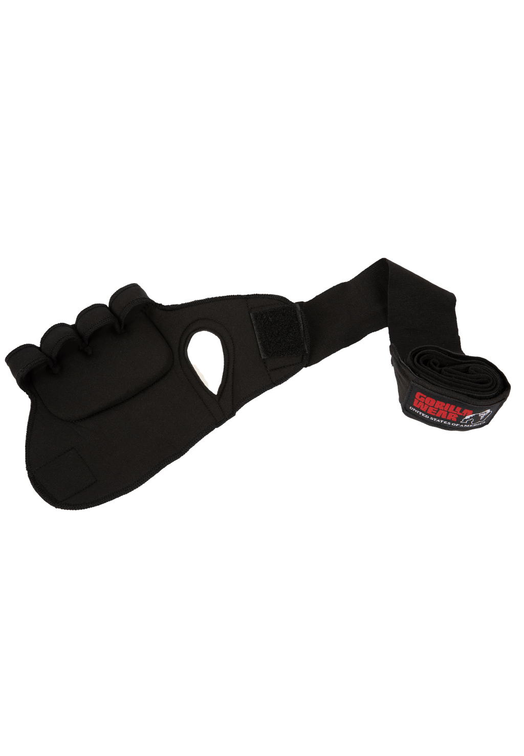 Gorilla Wear Gel Gloves with Cover - Black/White