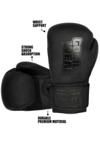 Gorilla Wear Kodiak Boxing Gloves - Black