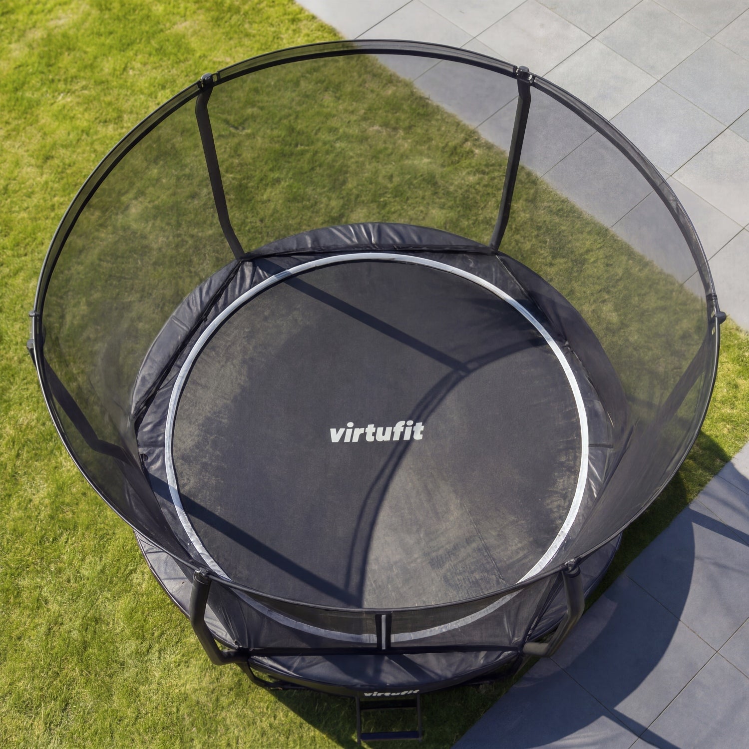 VirtuFit Premium Trampoline with Safety Net - Black - 305 cm