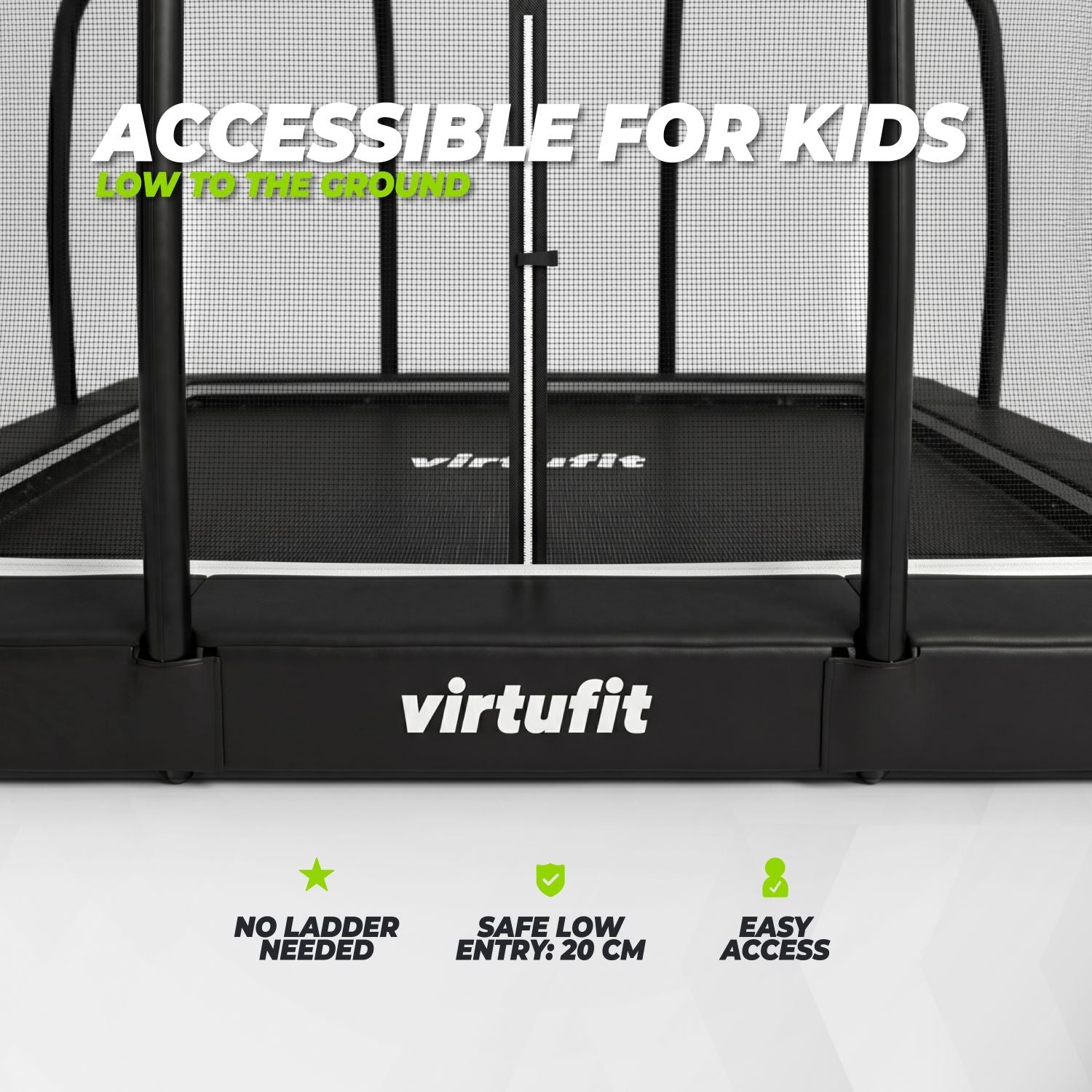 VirtuFit Trampoline Premium Inground 244 x 366 cm