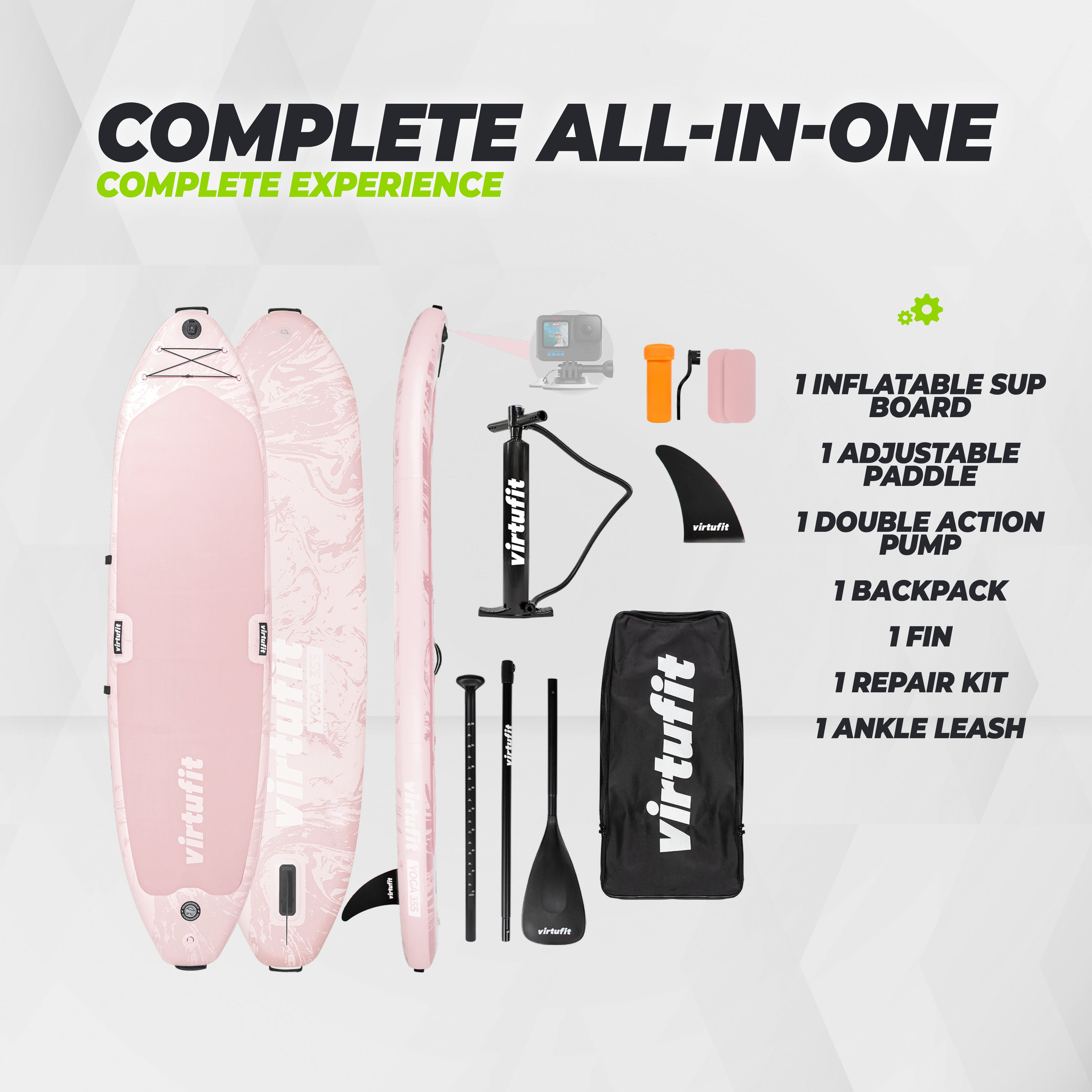 Virtufit Supboard Fitness - Yoga 335 - Old Pink