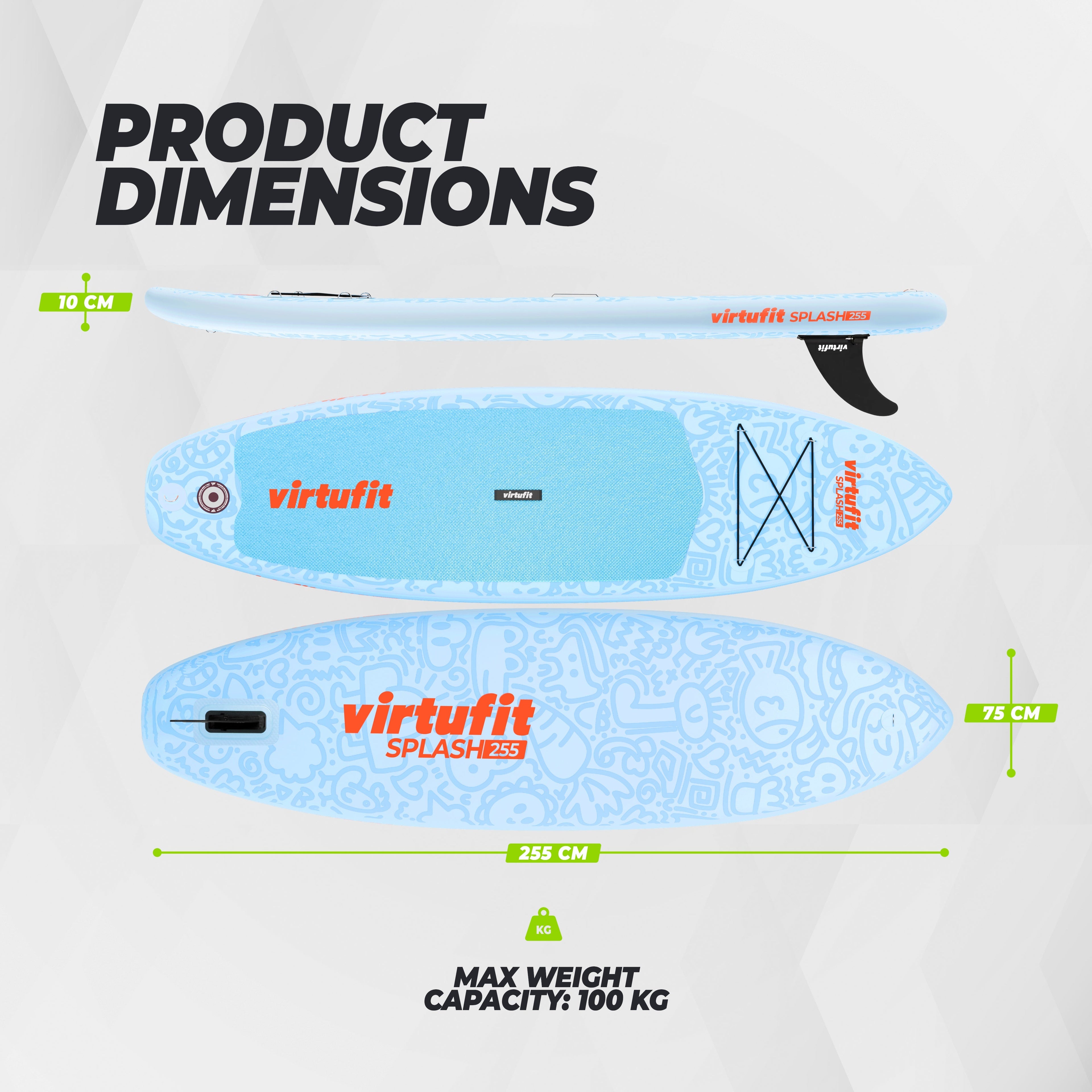 VirtuFit Supboard Splash 255 - Wave Blue