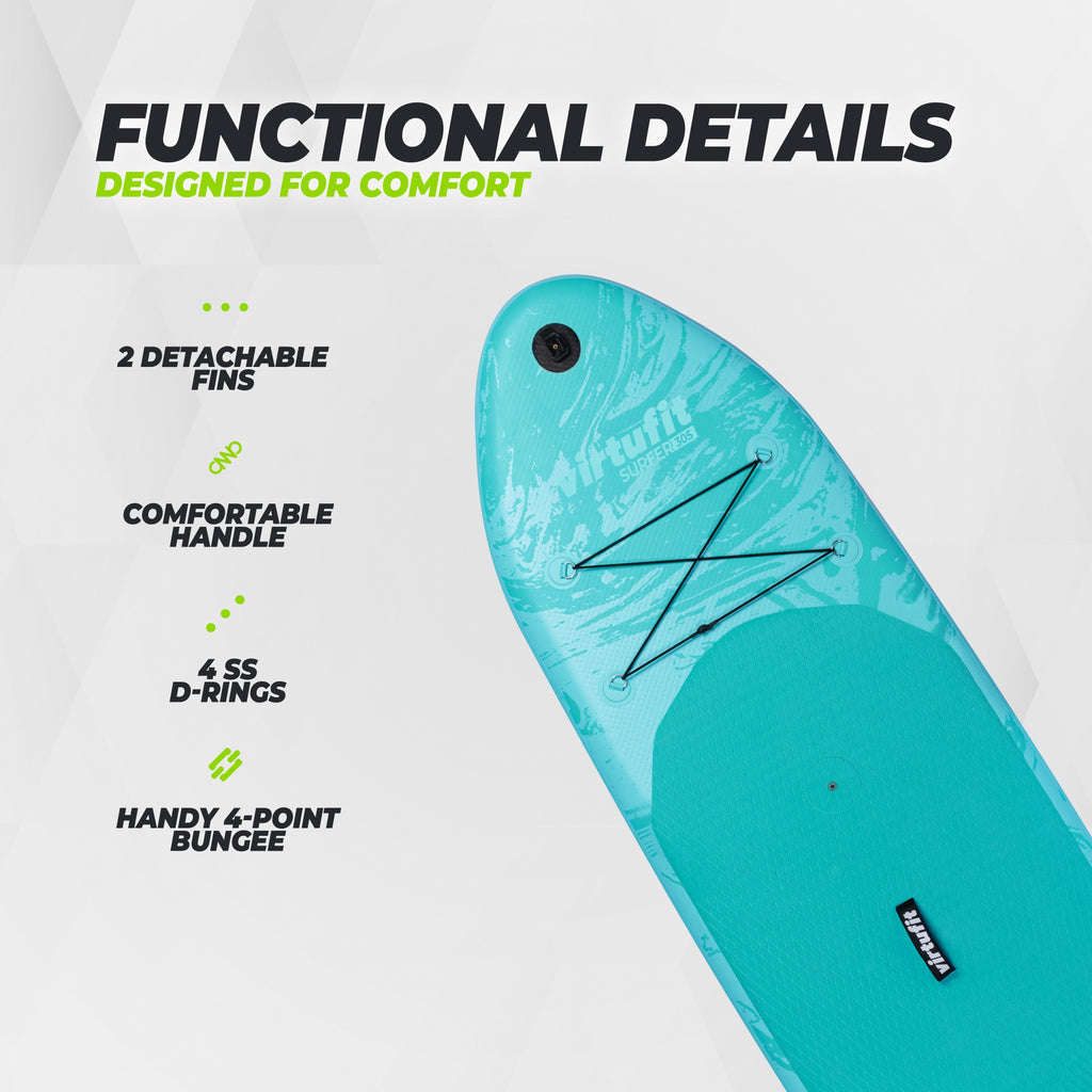 Virtufit Supboard Surfer 305 - Sand Beige - Inclusief Windzeil en accessoires