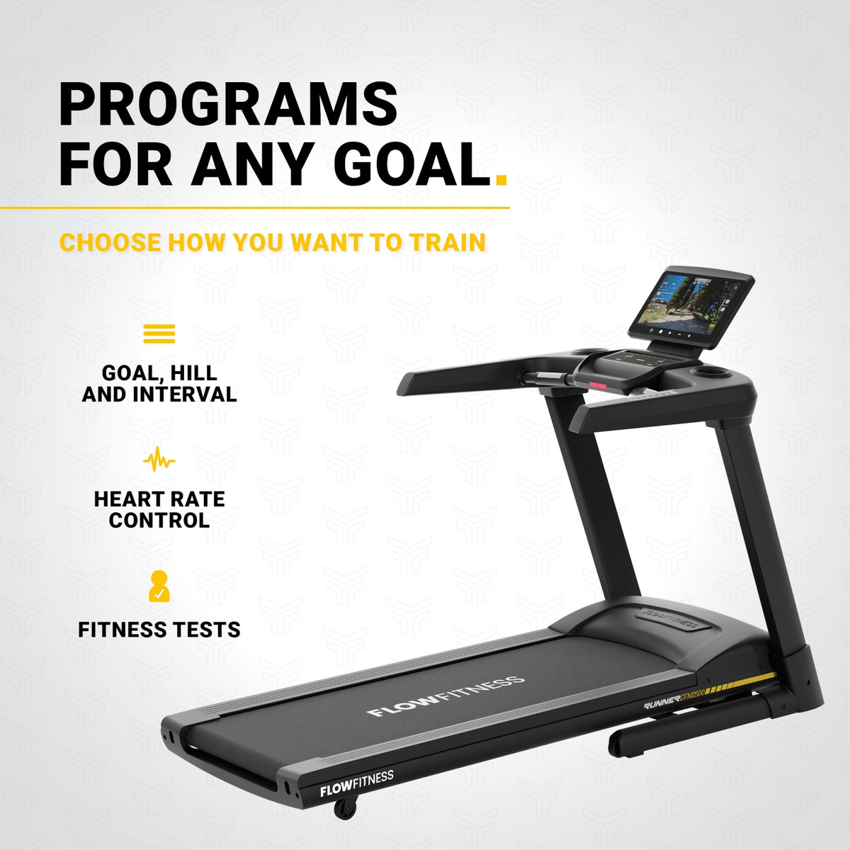 Flow Fitness DTM2500s - Treadmill - Touchscreen