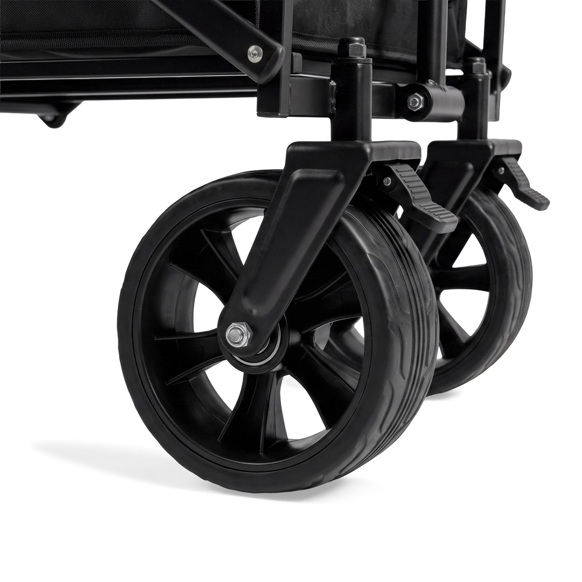 VirtuFit FW100 Opvouwbare Bolderkar - 150 kg Draagvermogen - Incl. Afdekhoes - Zwart