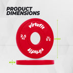 VirtuFit Olympische Fractional Plate - Halterschijf - Bumper Plate - 2.5 kg