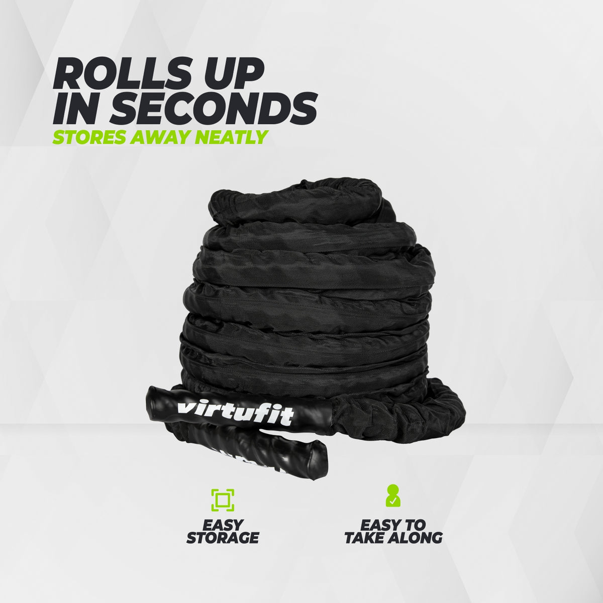 VirtuFit Battle Rope - Fitness Rope Pro - 15 m