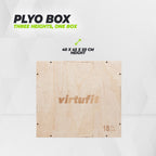 VirtuFit Wooden Plyo Box 3-in-1 - 40 x 45 x 50 cm