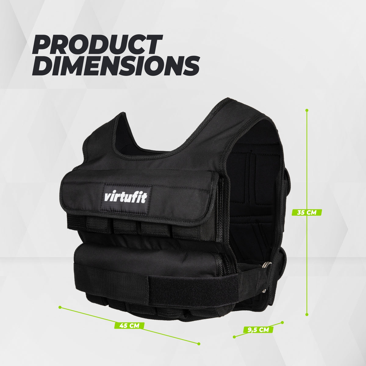 VirtuFit Adjustable Weigth Vest Pro - 20 kg