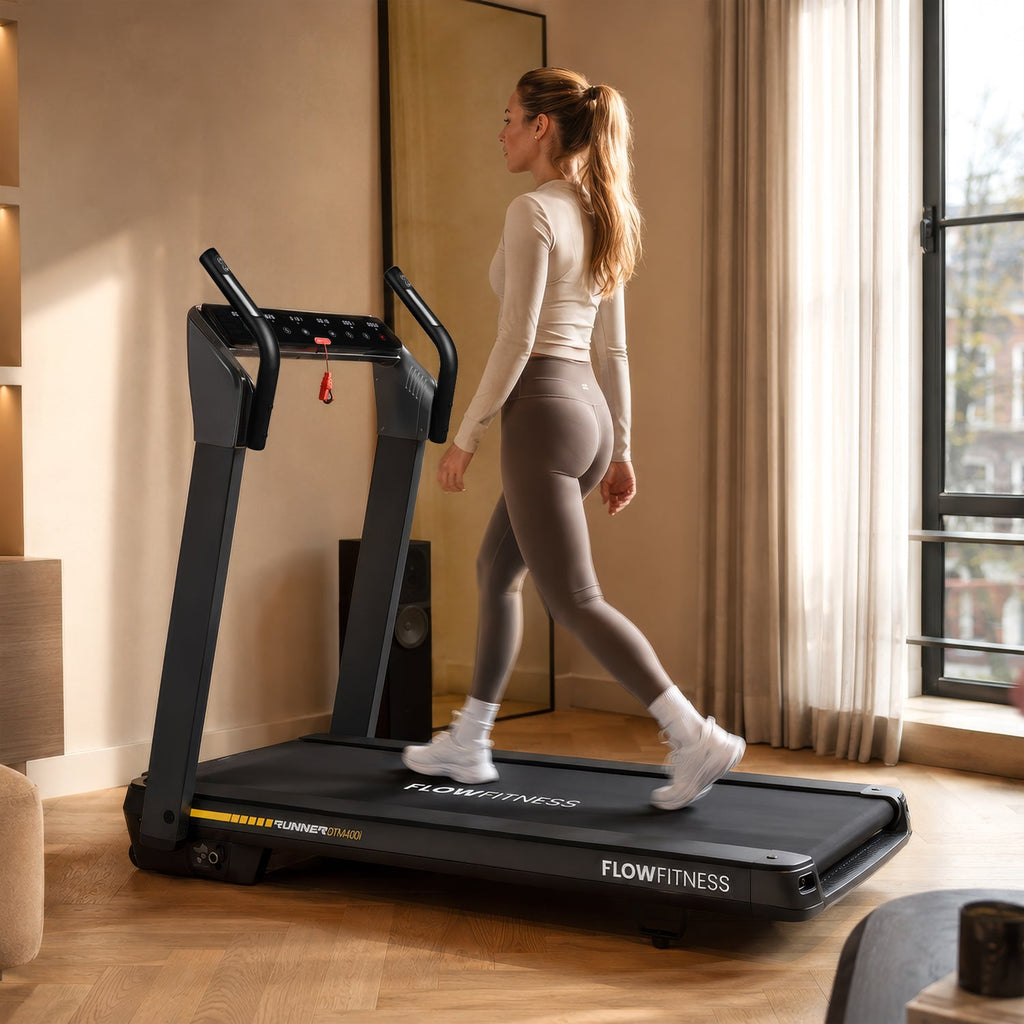Flow Fitness Runner DTM400i Loopband - 99% Voorgemonteerd - Zwart