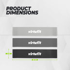 VirtuFit Mini Bands Set - Weerstandsbanden - Fitness Elastieken - 3 stuks