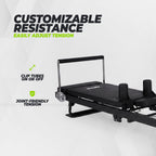 VirtuFit Pilates Reformer - Foldable - Black