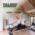 VirtuFit Pilates Reformer - Foldable - Black