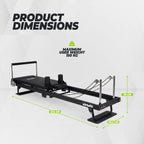 VirtuFit Pilates Reformer - Foldable - Black