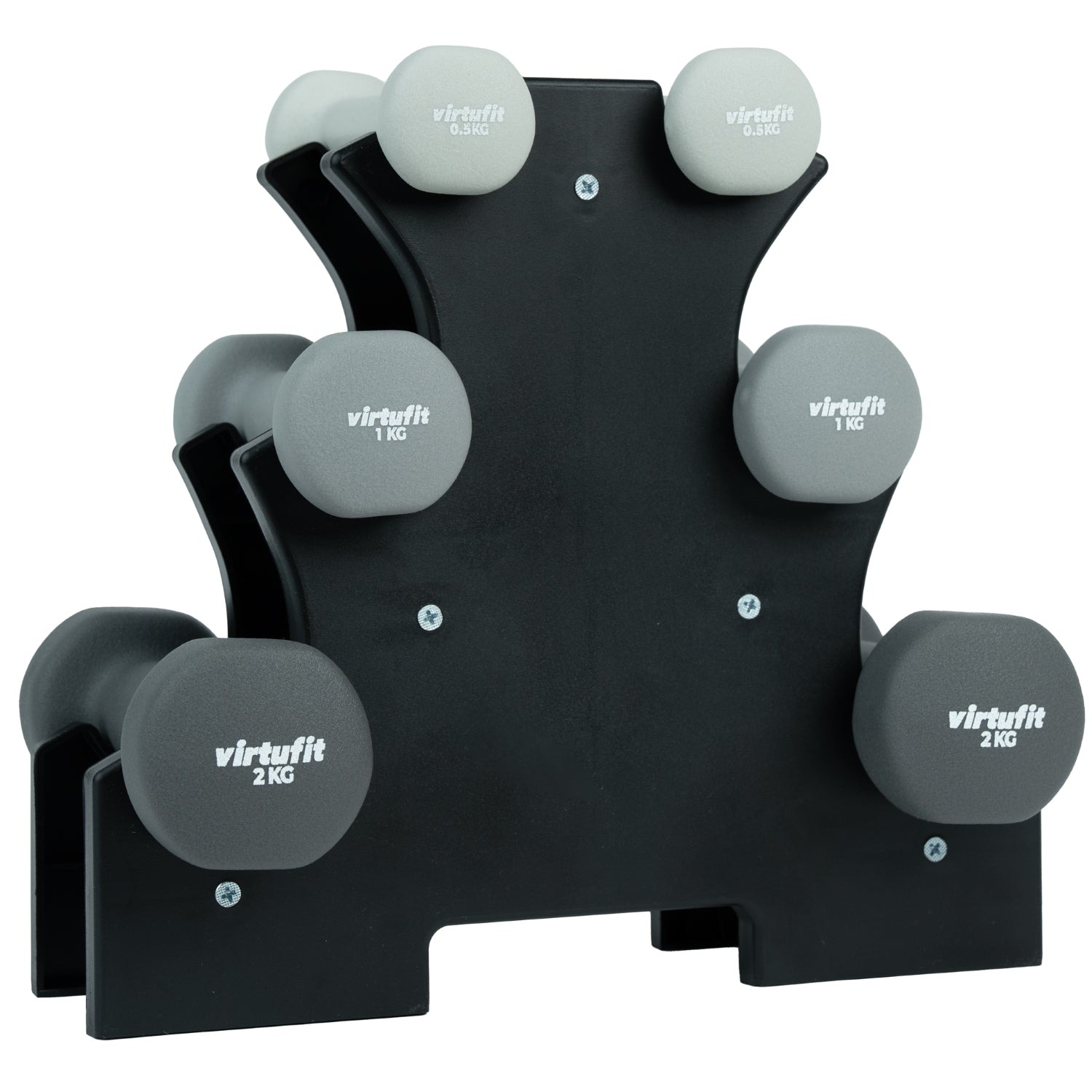 VirtuFit Neoprene Dumbbell Set - With Holder
