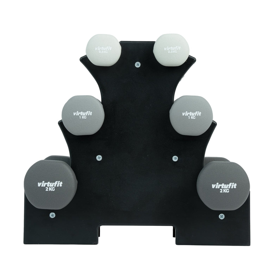 VirtuFit Neoprene Dumbbell Set - With Holder