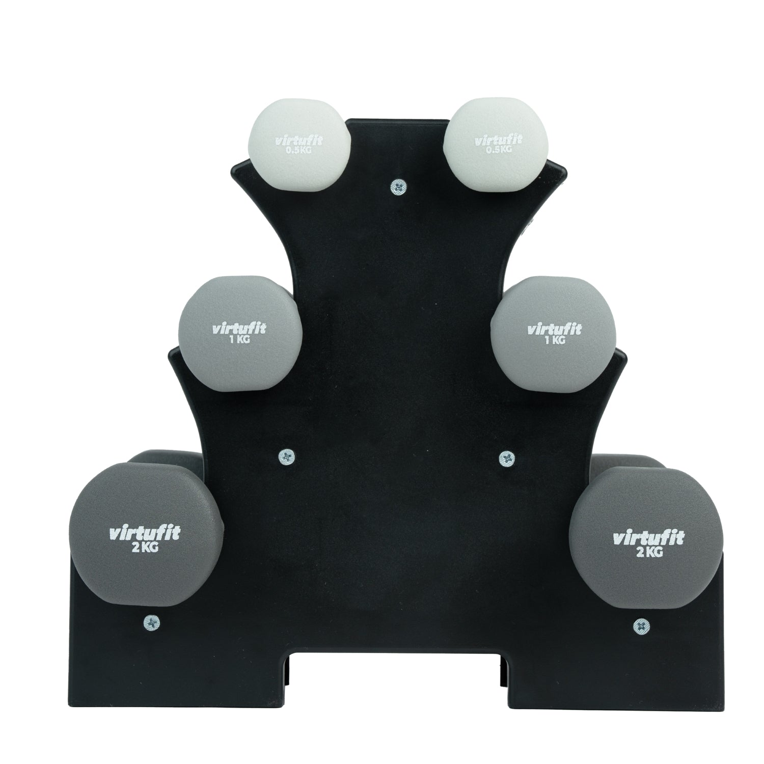 VirtuFit Neoprene Dumbbell Set - With Holder
