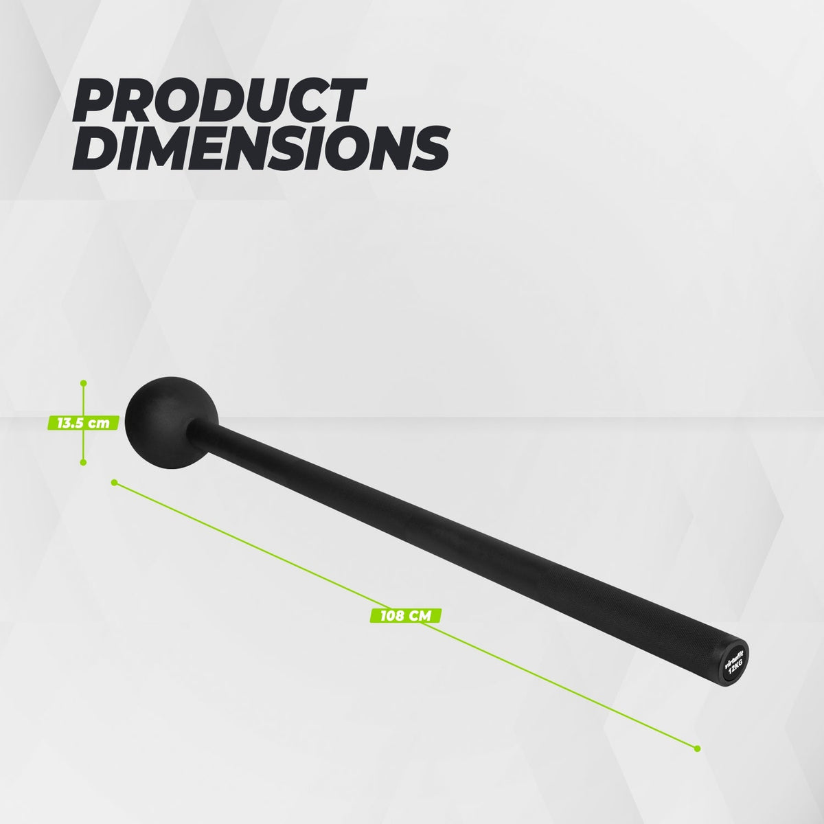 VirtuFit Macebell - 12 kg - Black