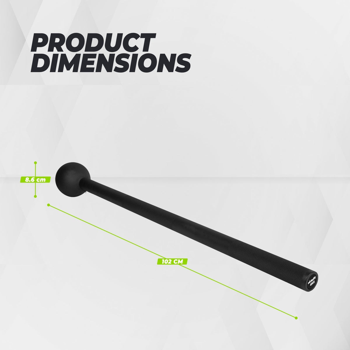 VirtuFit Macebell - 4 kg - Black
