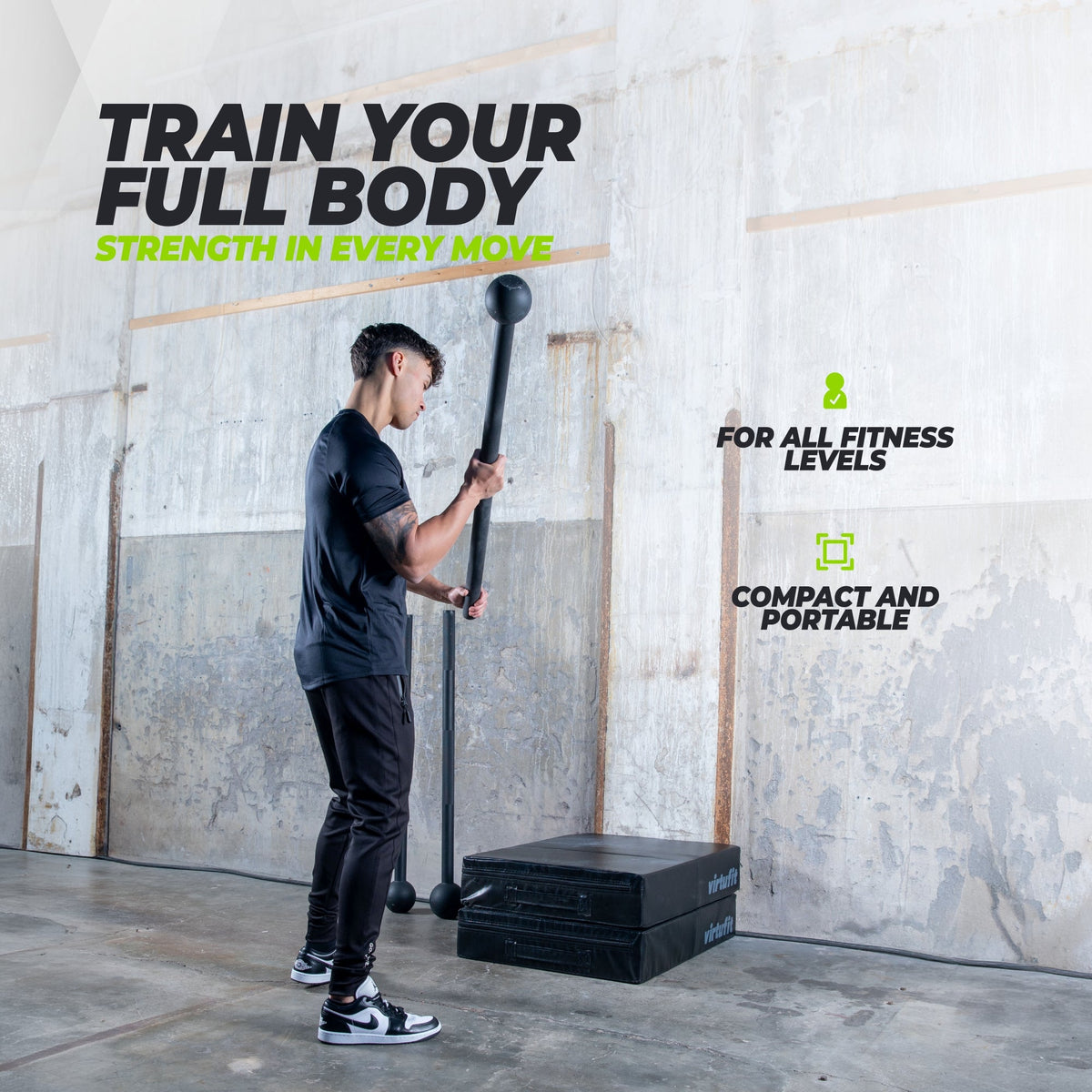 VirtuFit Macebell - 4 kg - Black