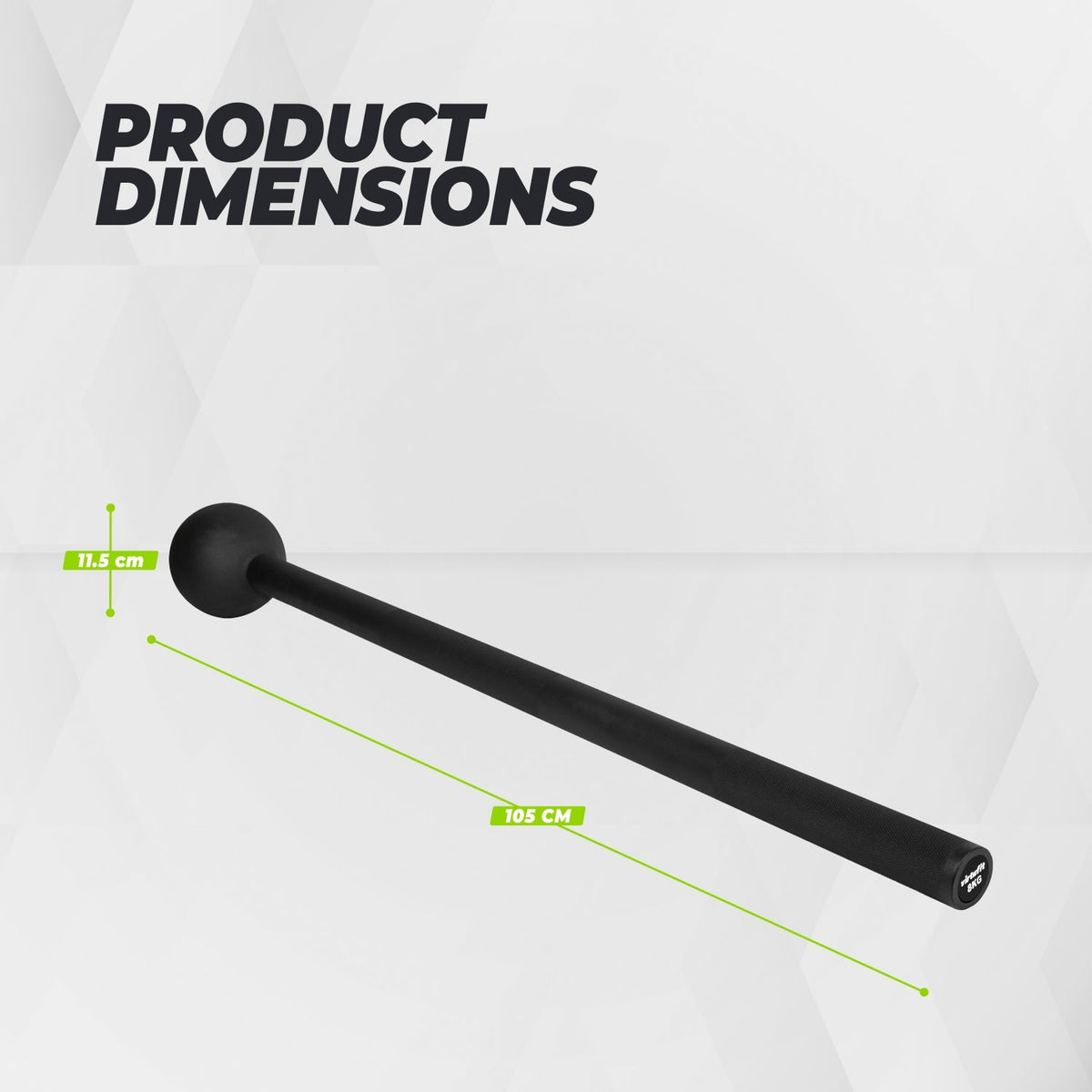 VirtuFit Macebell - 8 kg - Black