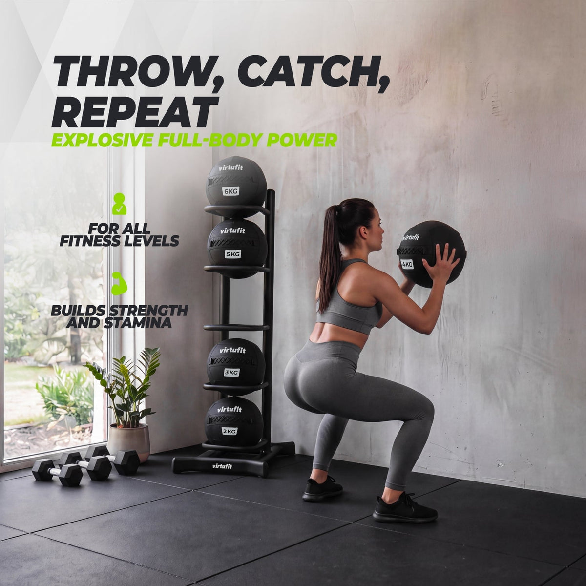 VirtuFit Premium Wall Ball - 14 kg