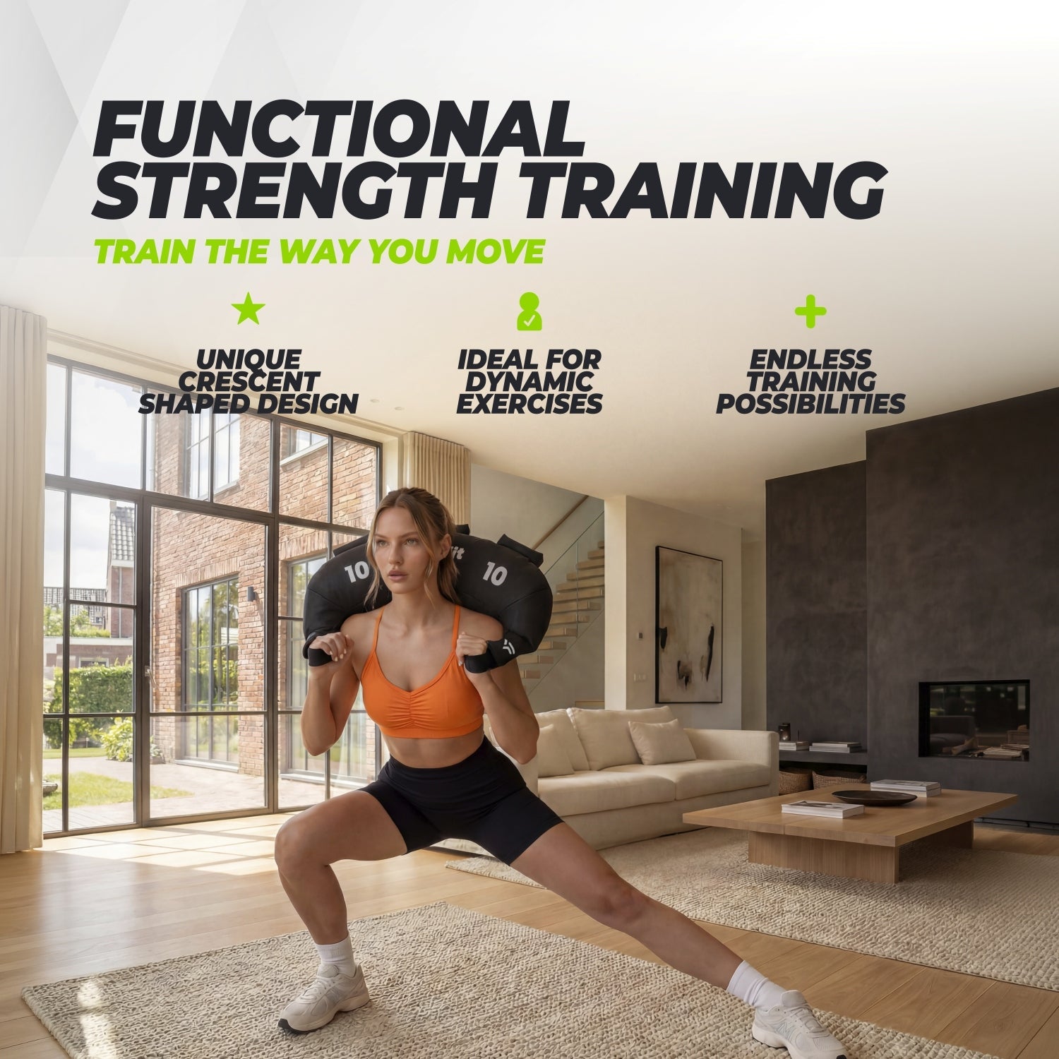 VirtuFit Bulgarian Bag - Fitness bag - 10 kg