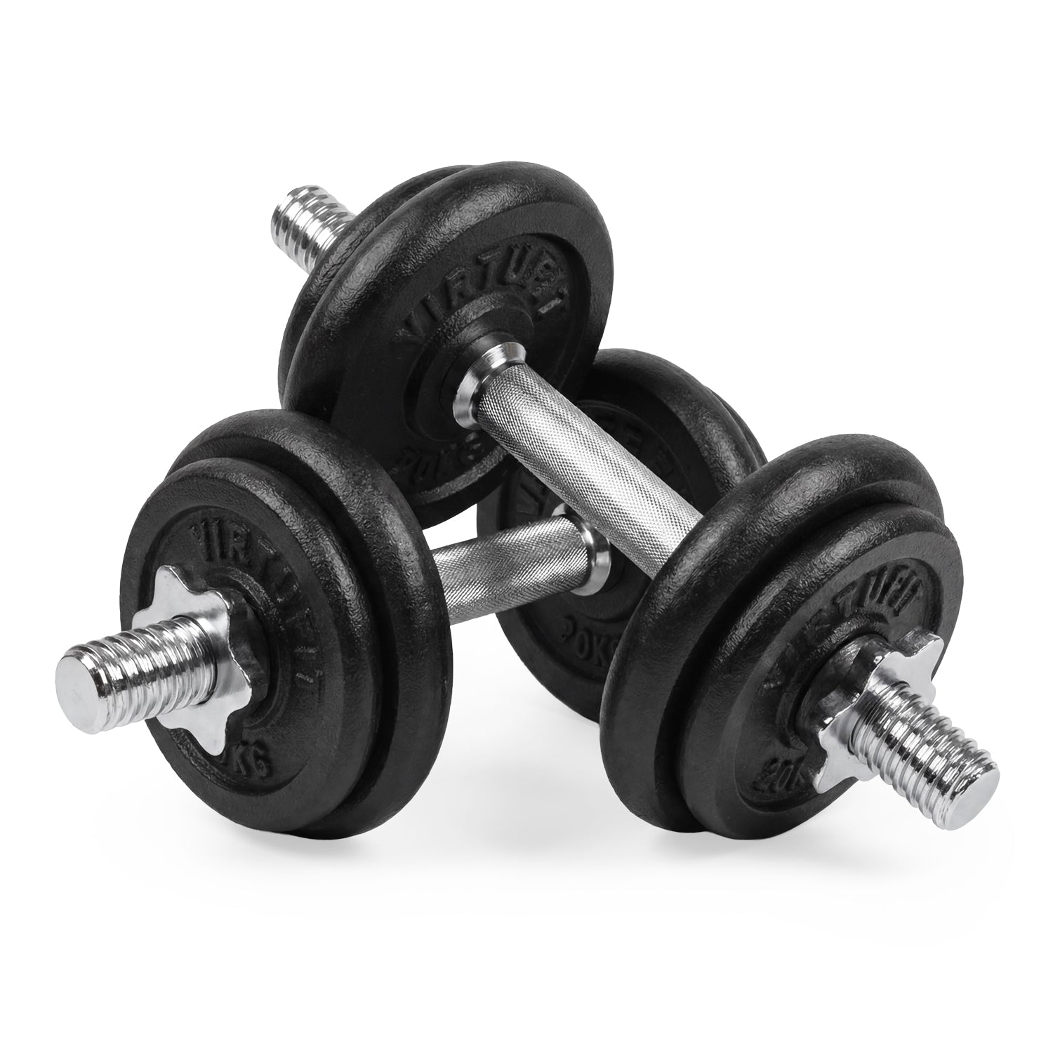VirtuFit Adjustable Dumbbell Set Pro 20 kg - 2 x 10 kg - Including case