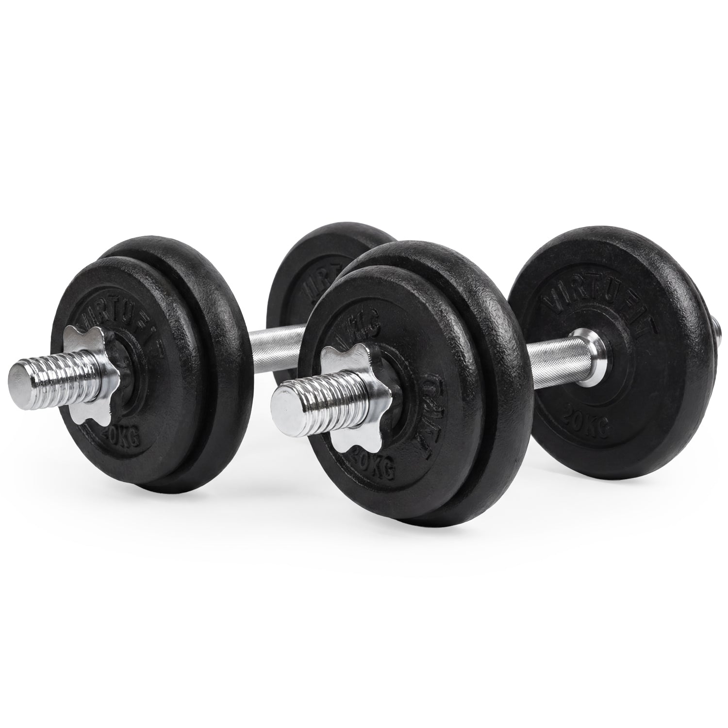 VirtuFit Adjustable Dumbbell Set Pro 20 kg - 2 x 10 kg - Including case