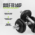 VirtuFit Adjustable Dumbbell Set Pro 20 kg - 2 x 10 kg - Including case