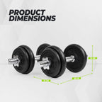 VirtuFit Adjustable Dumbbell Set Pro 20 kg - 2 x 10 kg - Including case