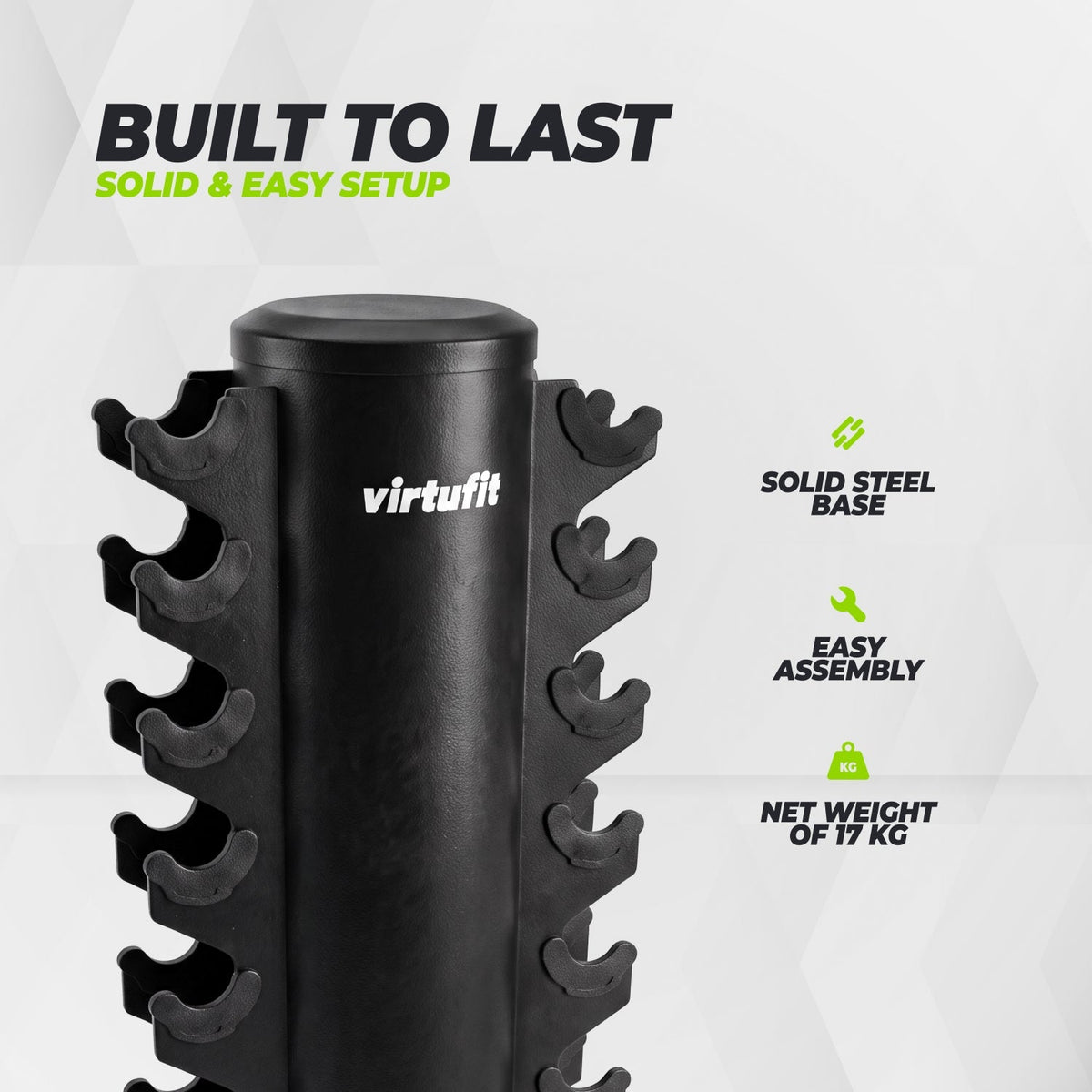 VirtuFit Dumbbell tower - Storage rack - Dumbbell rack