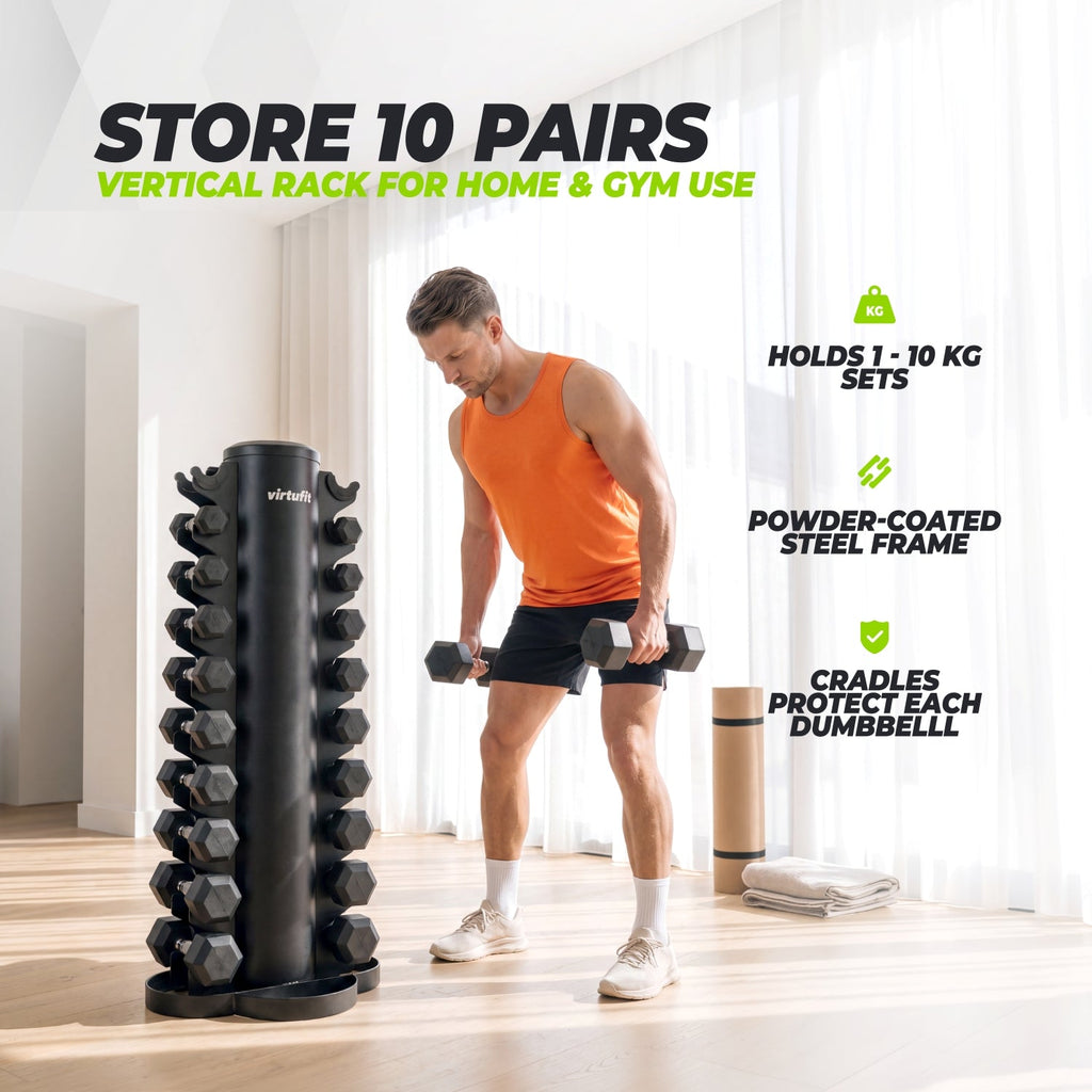 VirtuFit Dumbbell tower - Storage rack - Dumbbell rack