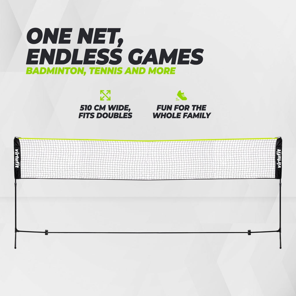 VirtuFit Badminton and Tennis Net - 510 cm