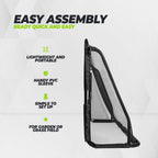 VirtuFit Voetbaldoel Pro met Doelwand - Voetbal Goal - 220 x 170 cm