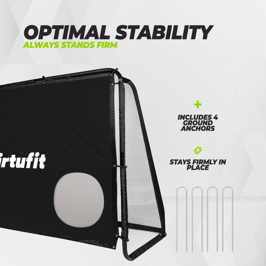 VirtuFit Voetbaldoel Pro met Doelwand - Voetbal Goal - 220 x 170 cm