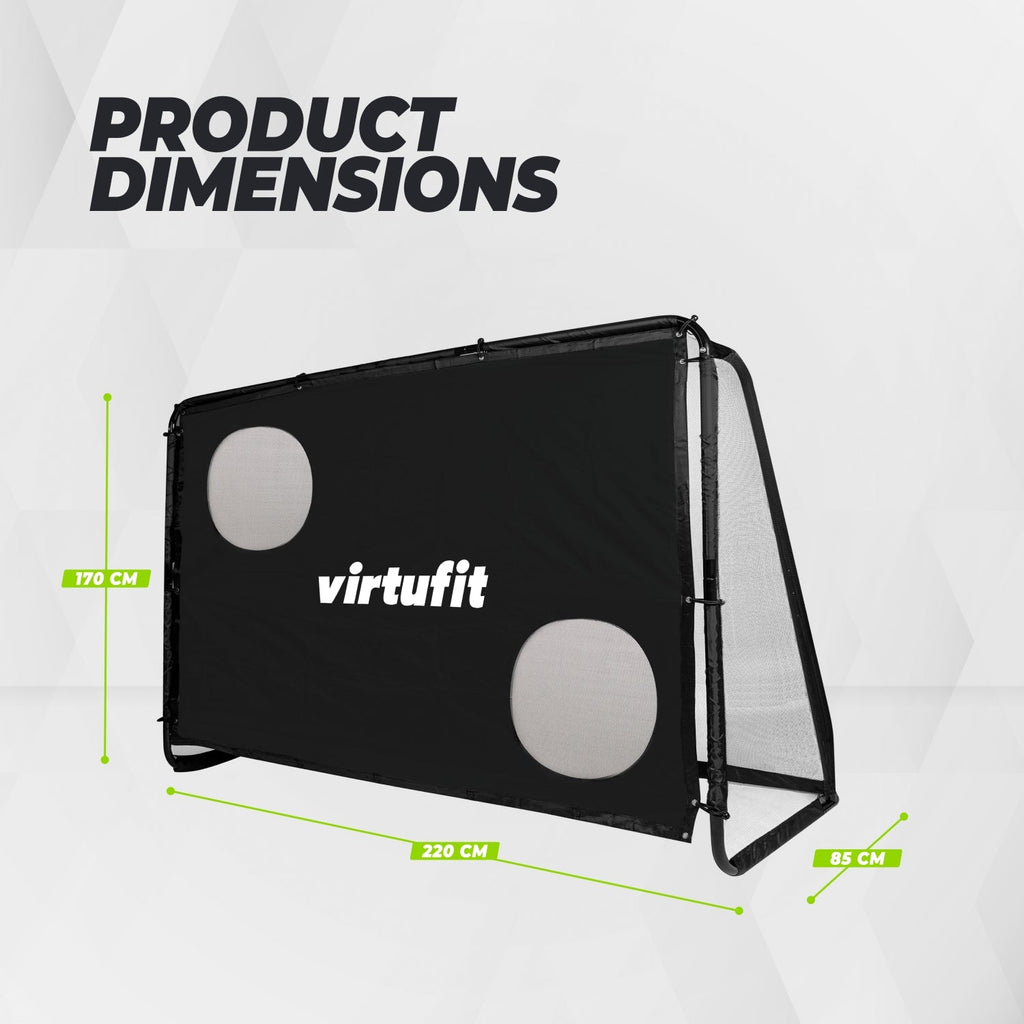 VirtuFit Voetbaldoel Pro met Doelwand - Voetbal Goal - 220 x 170 cm