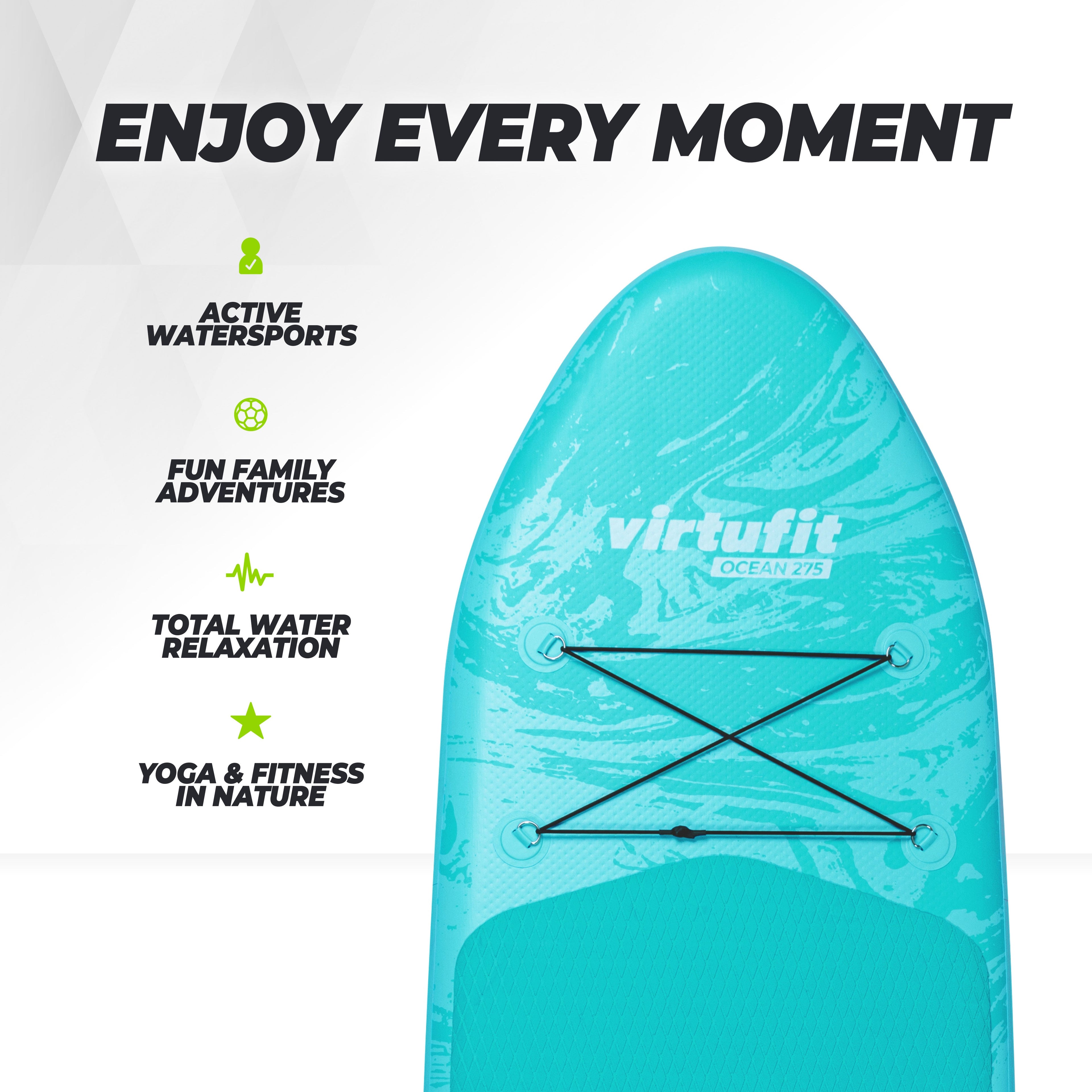 VirtuFit Supboard Ocean 275 - Sand Beige - Met accessoires en draagtas