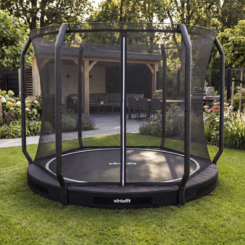 VirtuFit Inground Trampoline 251 cm Including Safety Net