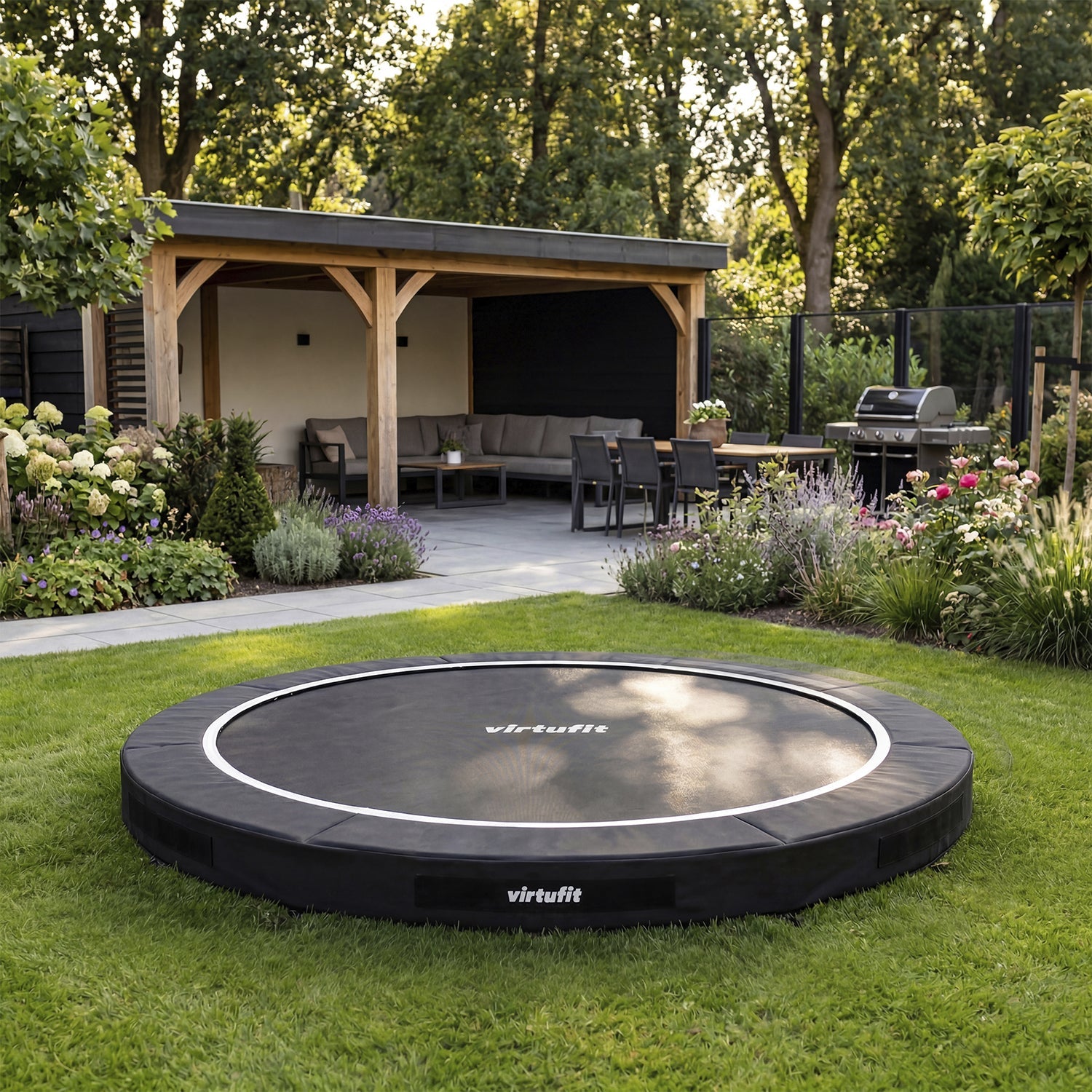 VirtuFit Inground Trampoline 251 cm - Without Safety Net