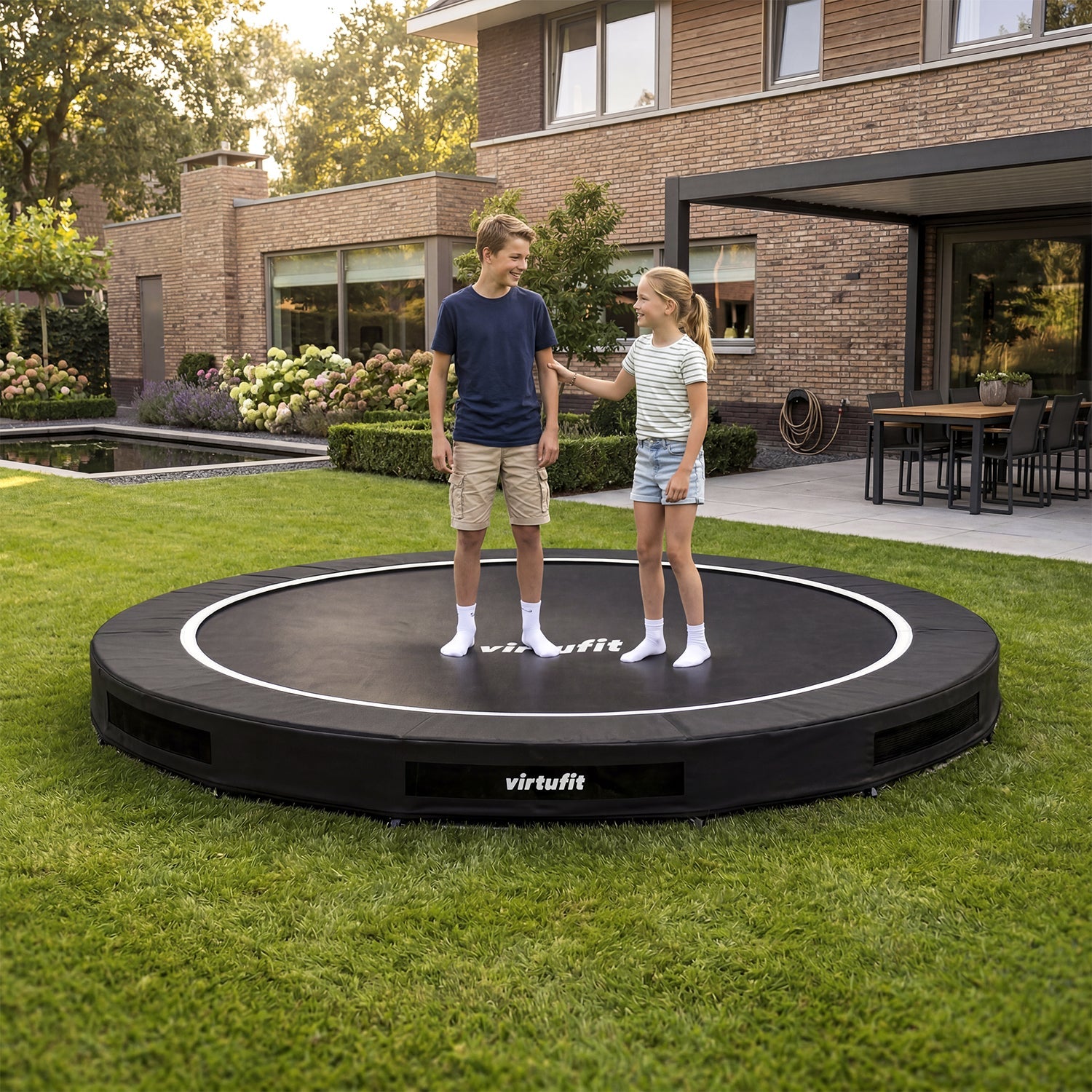 VirtuFit Inground Trampoline 305 cm - Without Safety Net